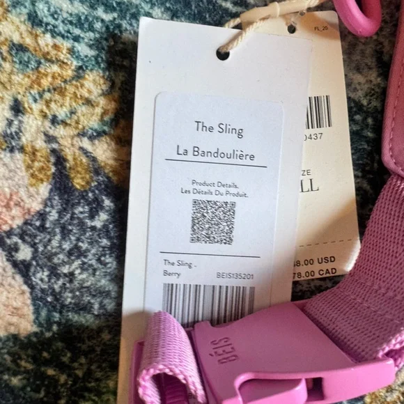 NWT BEIS the Sling Vibrant Pink Crossbody Bag - Picture 5 of 6